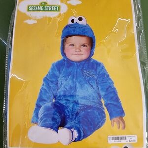 Sesame Street Cookie Monster Costume for Kids - Vibrant Blue